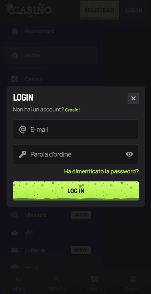 La navigazione da smartphone è pensata per essere compatta:
