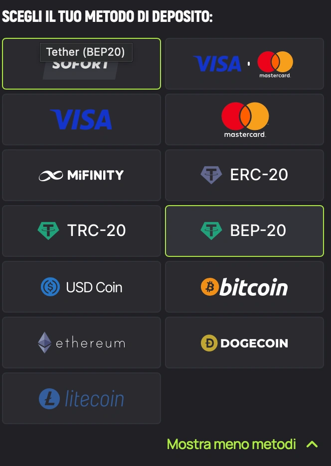Registrazione e primo deposito